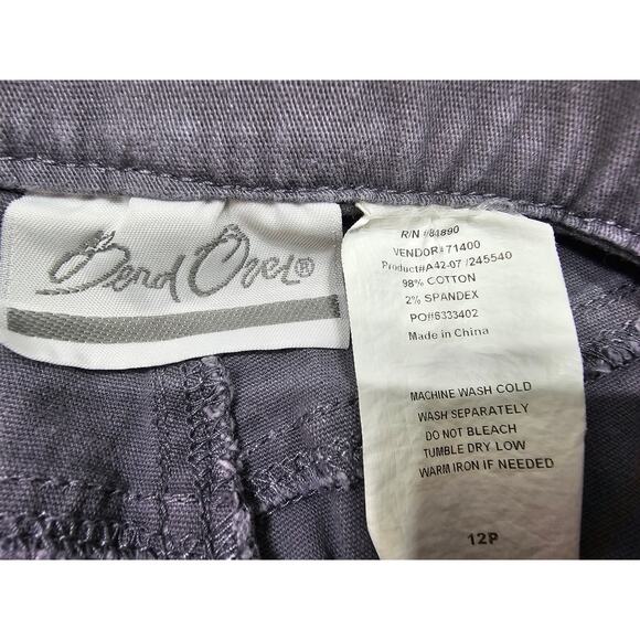 Bend Over Women's Mid Rise Gray Jean Pants Size 12P - Picture 7 of 7